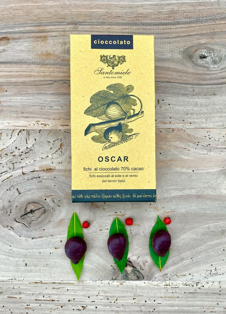 Oscar fichi al cioccolato 70% cacao Santomiele Oscar fichi al cioccolato 70% cacao Santomiele